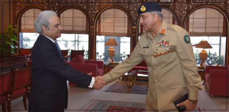 Army Chief Gen Bajwa meets Caretaker PM