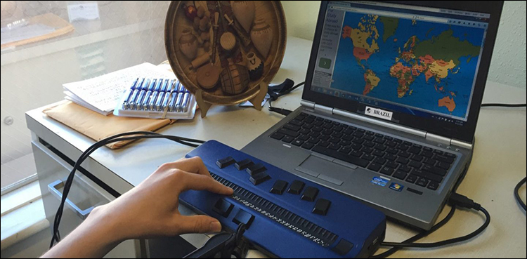 Apple and Microsoft team up to help the blind use computers with plug-and-play braille