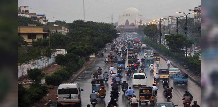 Karachi wakes up to light showers