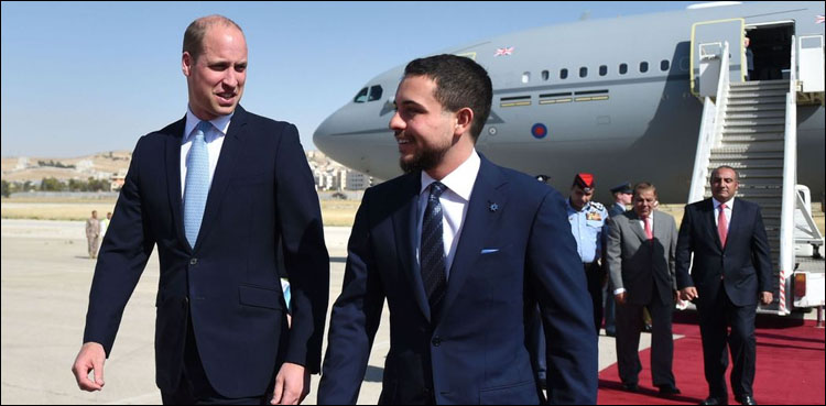Prince William in Jordan for historic Middle East tour