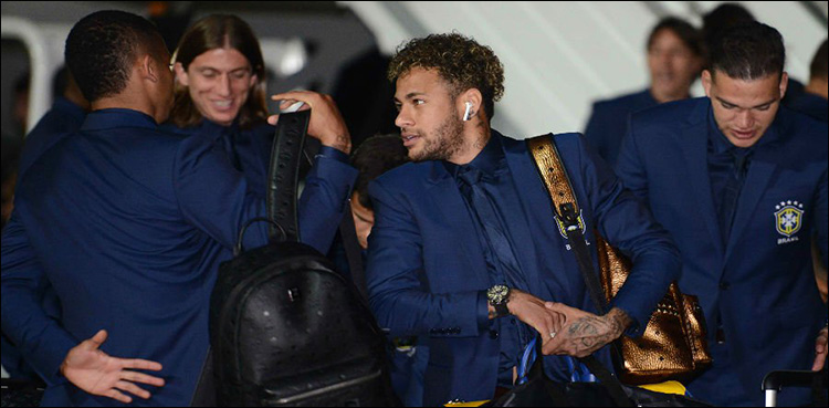 Football world cup to kickoff as Neymar, Brazil arrive in Russia
