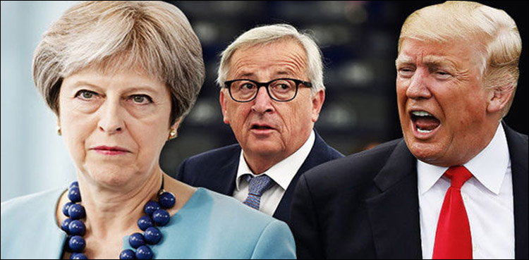 Trump blasts UK PM May's Brexit plan