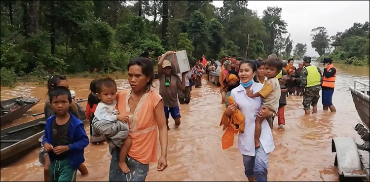 Hundreds missing in Laos after hydropower dam collapse