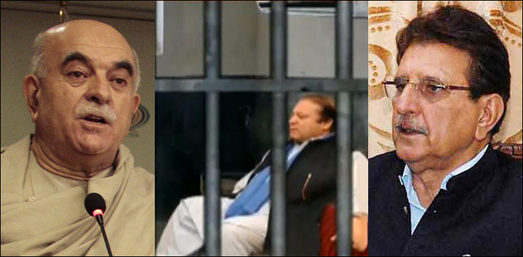Achakzai, AJK PM barred from meeting Nawaz at Adiala Jail