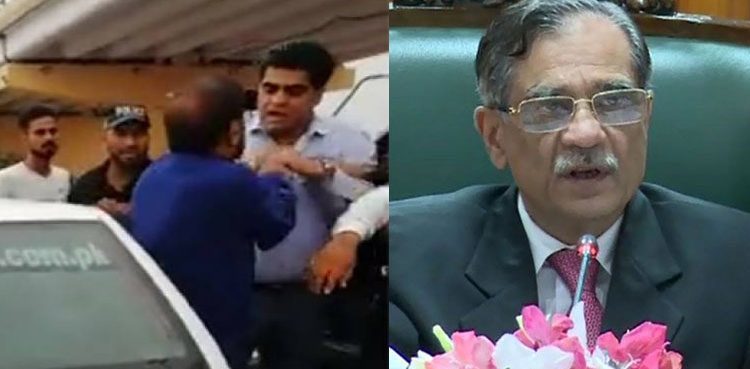 CJP takes notice of PTI MPA's assault on citizen