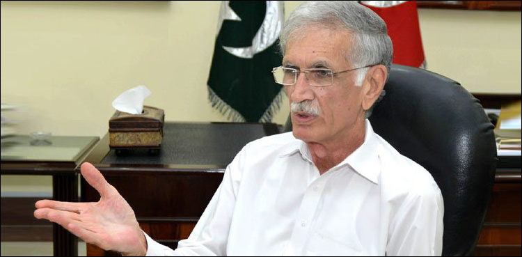 Pervez Khattak meets DG PMSA at headquarters