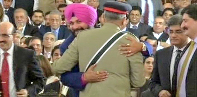 Pakistan loves Sidhu’s ‘Jaadu Ki Jhappi’ to army chief