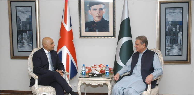 UK home secretary calls on FM Qureshi