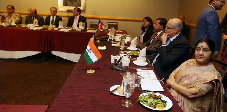 Sushma Swaraj evades encounter with Shah Mahmood Qureshi at UN