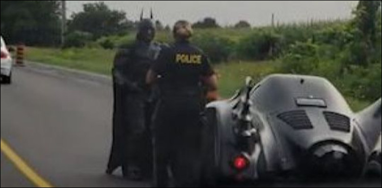 'No one above the law' as Canadian police pulls over Superhero 'Batman'