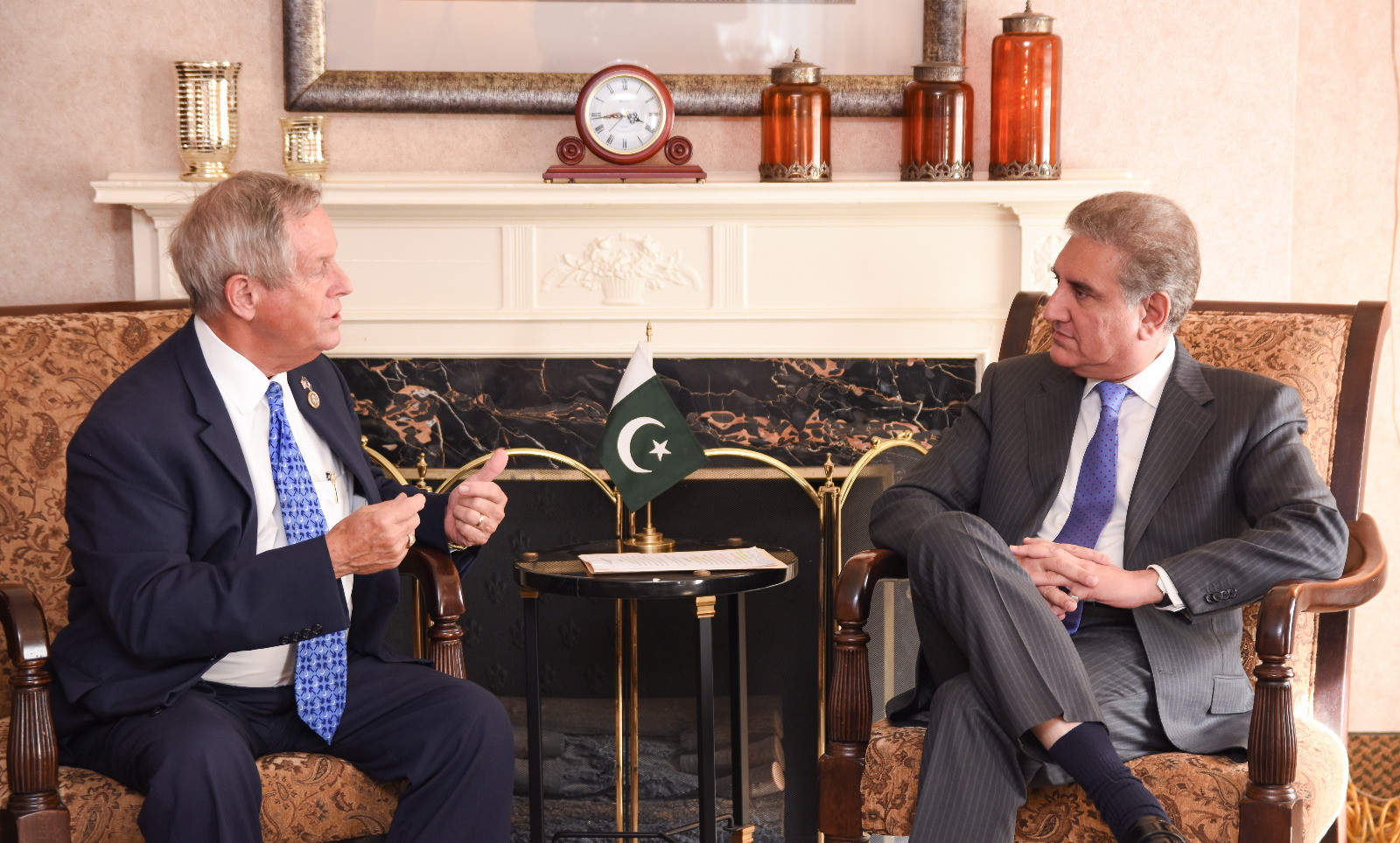 Congressman Joe Wilson calls on Foreign Minister Qureshi