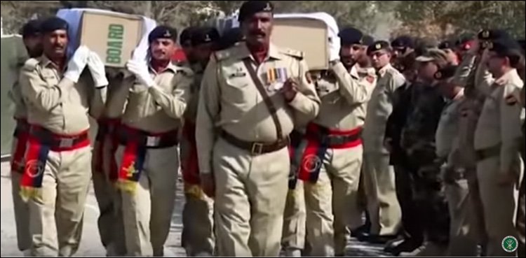 Funeral prayer of two soldiers offered in Quetta