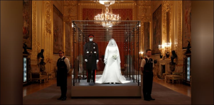Meghan and Harry royal wedding outfits go on show in Windsor