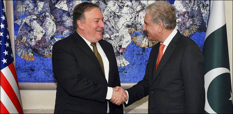 FM Qureshi to meet Pompeo, Bolton today