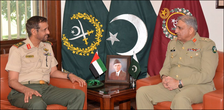 COAS Bajwa, Commander UAE Land Forces discuss defence cooperation