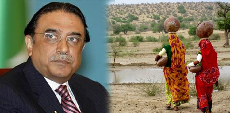 Zardari springs into action, seeks report on Thar situation