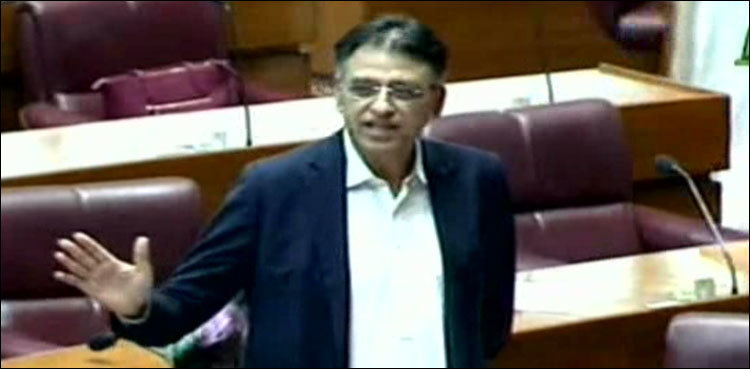 Asad Umar calls for practical steps to 'break' begging bowl