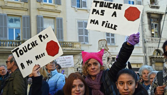 Thousands protest in 'feminist tidal wave' against sexist violence