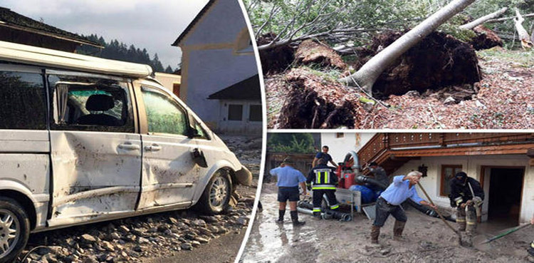 Fierce winds destroyed forests in storm-hit Italy