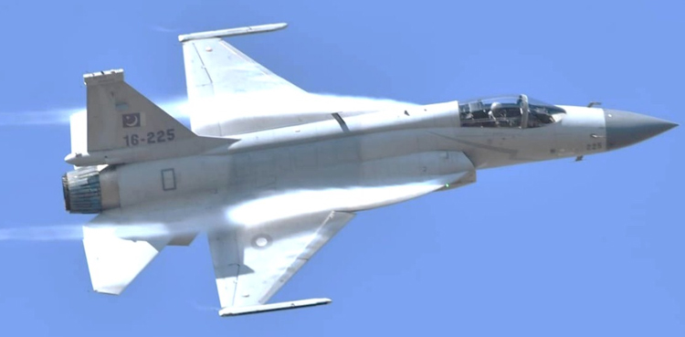 JF-17 Thunder aircraft performs during Zhuhai Air Show in China