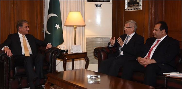 FM Qureshi, ex-PM of Norway urge Int'l community to resolve Kashmir issue on priority