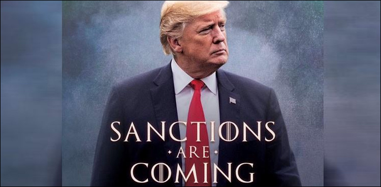 Trump tweets himself as star of own Iran sanctions movie