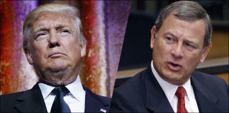 US chief justice slams Trump for comment about ‘Obama judge’