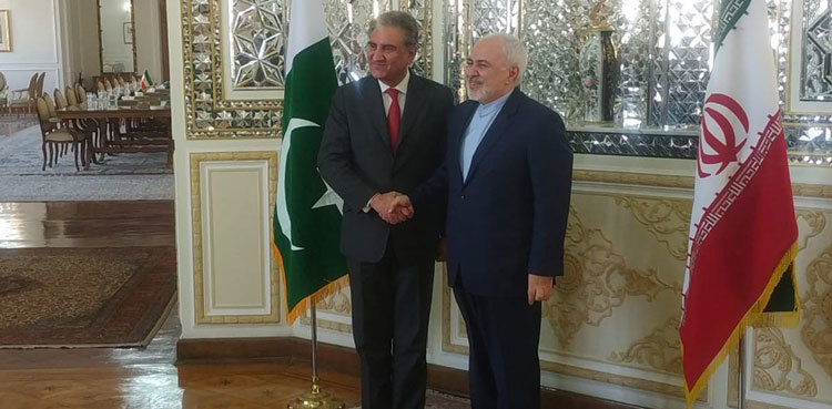 FM Qureshi, Javad Zarif discuss bilateral ties