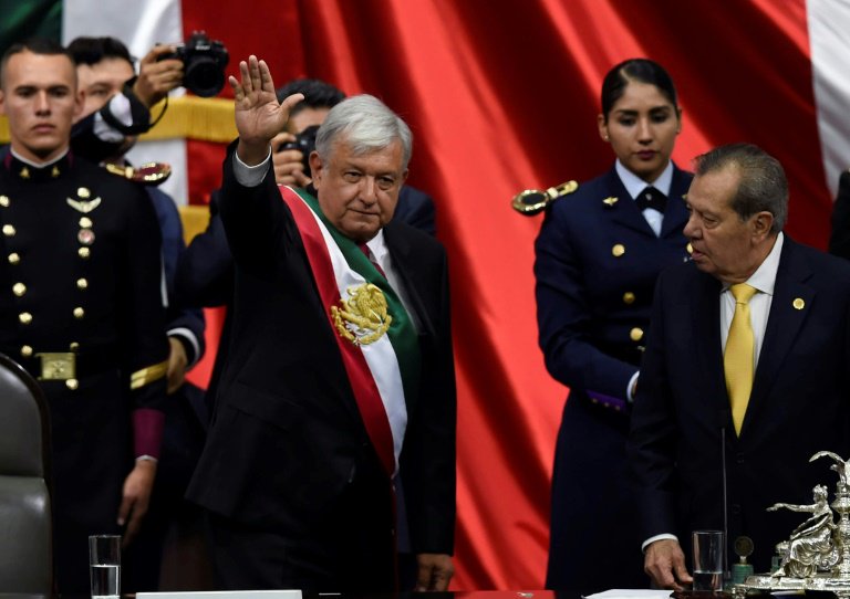 Leftist Lopez Obrador sworn in as Mexico president
