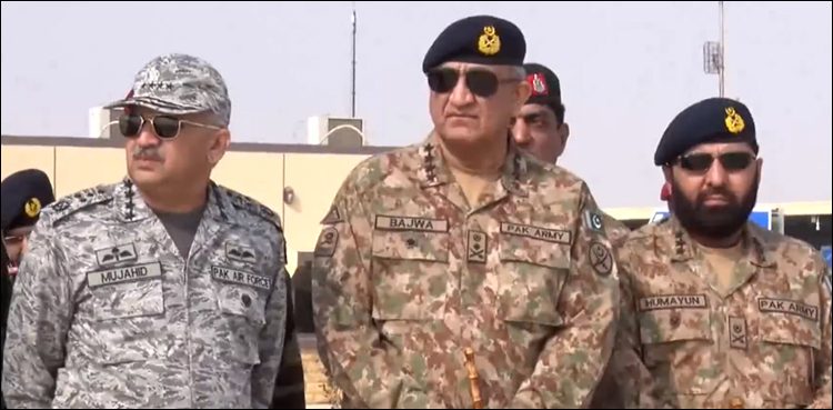 COAS General Bajwa witnesses Pak-China International Air Exercise