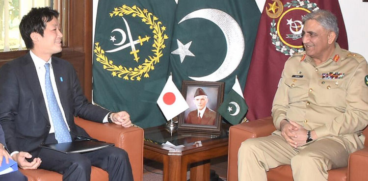 Japan's national security adviser calls on COAS Bajwa