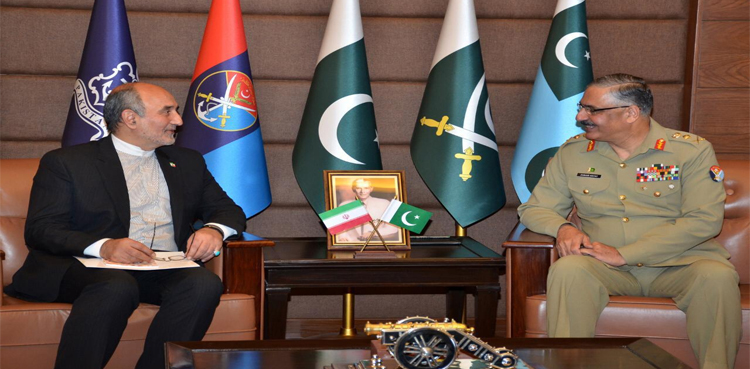 Iranian ambassador calls on General Zubair Mahmood