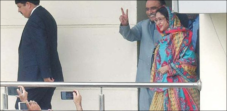 Zardari, Talpur's bail extended in money laundering case