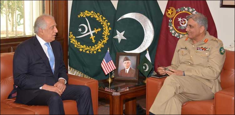 Khalilzad meets COAS, appreciates Pakistan’s role in Afghan peace process