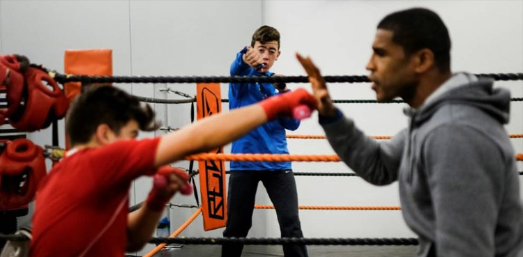 Almost blind former boxer helps troubled kids to win the combat of life