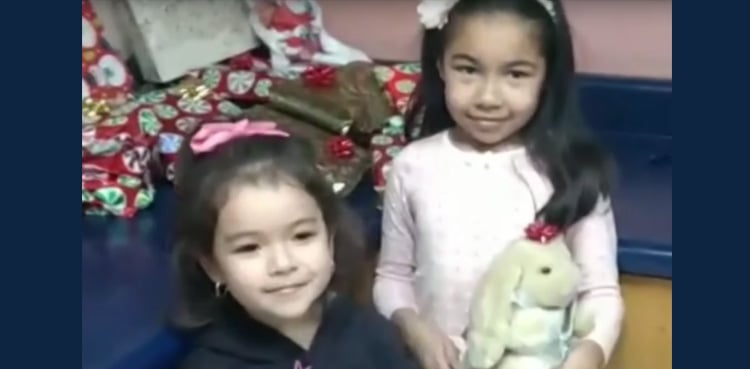 US border wall no match for Mexican girl's Santa wish list