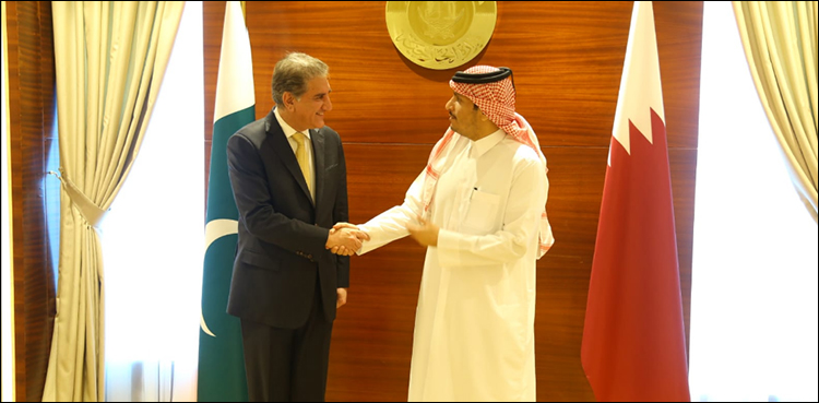 FM Qureshi discusses bilateral ties with Qatari counterpart