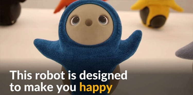 This companion robot is designed to make users happy!