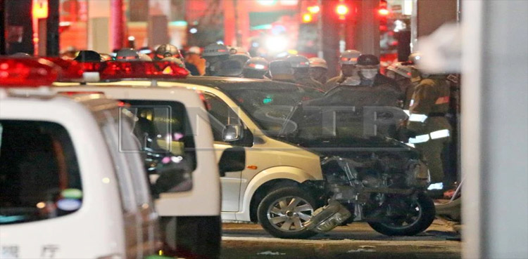 Vehicle injures eight people in Tokyo's New Year's crowd