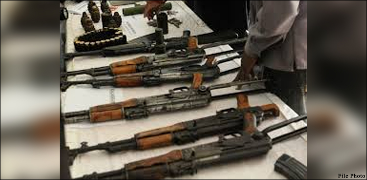 Huge cache of arms, ammunition seized in Kohat