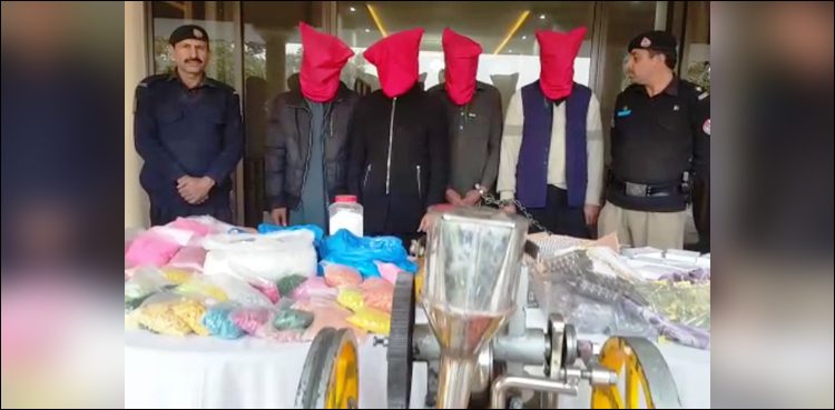KP police raids 'ice' factory, recovers drugs worth millions