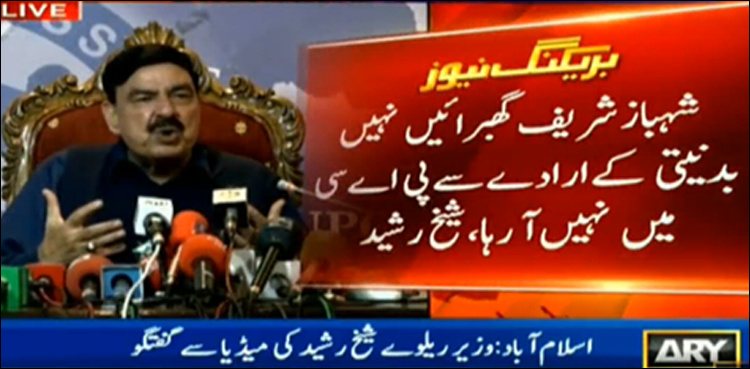 'Don't worry Shehbaz, I have no intentions to fight in PAC,' assures Rasheed