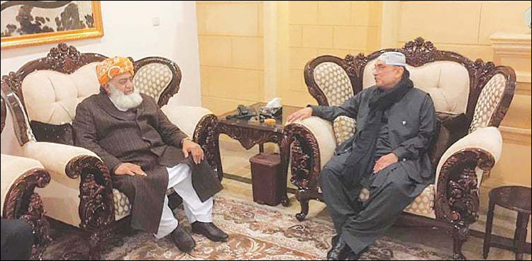 Zardari discusses ‘political situation’ in meeting with Fazl
