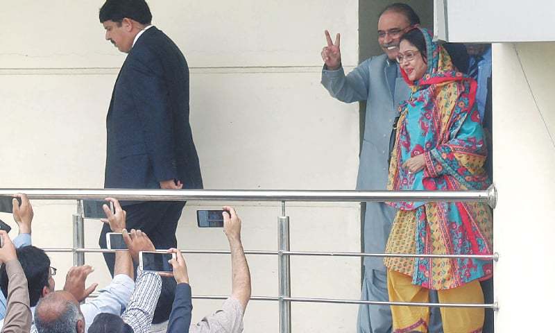 Zardari, Talpur's bail in money laundering case extended till March 5