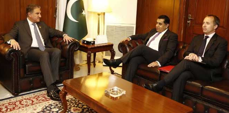FM Qureshi, UK minister discuss trade ties