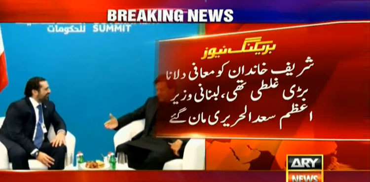 Lebanese PM regrets getting Sharifs reprieve from Musharraf: Fawad