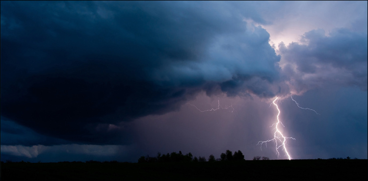 Thunderbolt strike claims four lives in Kohat, four injured