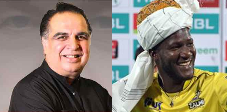 Darren Sammy plants sapling at Governor House Sindh