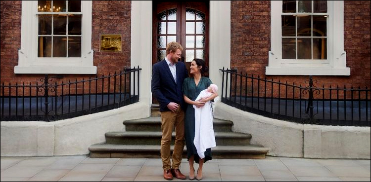 'Prince Harry and Meghan Markle' welcome baby girl in spoof photos