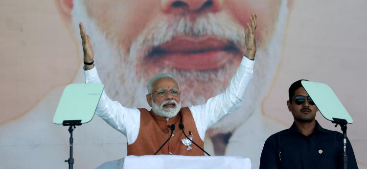 Modi promises "new India" as he launches election campaign